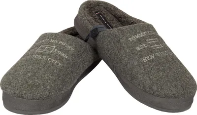 Produktbild von TH TOMMY HILFIGER Herren-Slipper, Hausschuhe mit starrer, rutschfester Sohle und Fellpolsterung Art. XM0XM02604, 39/40 - EUR 39/40 - UK 6,5 - USA 7,5 - CM 25, Poliestere 100%