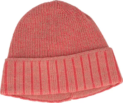 Leichte dünne melierte Strickmütze aus Wolle von Hut-Breiter in beige