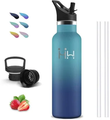 Productafbeelding van Thermosfles 750ml RVS met Rietje