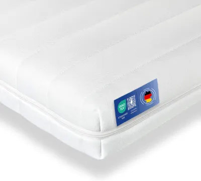 Produktbild von 10cm Ergonomische 7-Zonen Kaltschaum Matratzenauflage Matratzentopper Matratzenschoner Topper - H2&H3 - (90 x 200 cm) - Träumegut24
