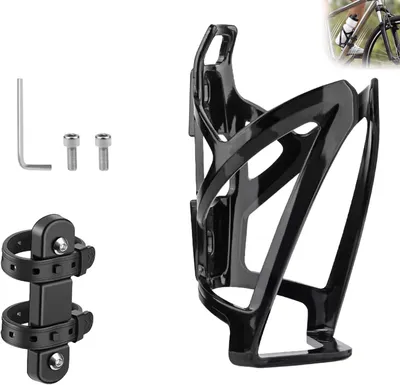Imagen del producto de Soporte para botellas de bicicleta sin necesidad de taladrar, fijación robusta, universal, para bicicletas de montaña y de carretera