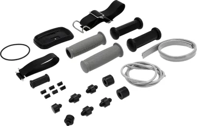 Image de Ensemble : pièces en caoutchouc de véhicule complètes, noir/gris - pour Simson SR4-1 Sparrow