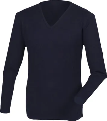 Immagine prodotto di Maglia Henbury con scollo a V da uomo RW2702 (2XL) (blu navy)