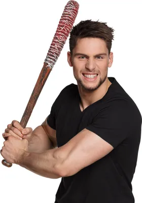 Produktbild von Knüppel Bloody 61 cm – Baseballschläger aus Kunststoff für Halloween & Kostüm