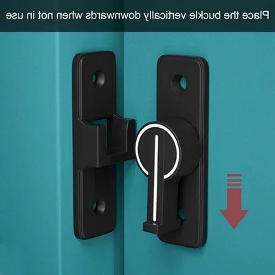 Obrázok produktu pre Kľúčová dierka pre posuvné dvere 90° – čierna – posuvné dvere so štrbinou – dverové zámky pre dvere a okná – zámky na posuvné dvere so skrutkami