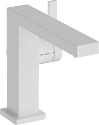 Produktbild von hansgrohe Tecturis E Einhebel-Waschtischmischer 110 Fine CoolStart EcoSmart+ mit Push-Open Ablaufgarnitur, Mattweiß