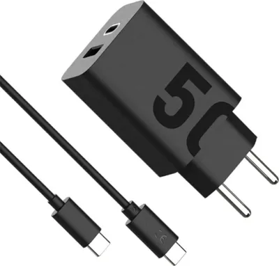 Immagine prodotto di Motorola TurboPower Charger Duo 50W USB-A e USB-C Nero