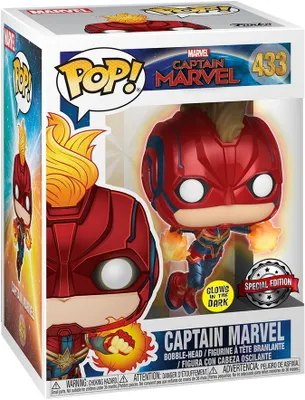 Produktbild von Captain Marvel - Captain Marvel 433 Special Edition Glows - Funko Pop! - Vinyl Figur
