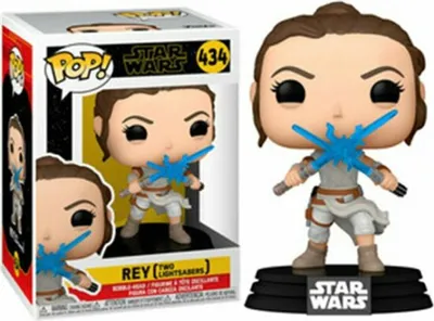 Zdjęcie produktu dla Funko POP! Star Wars Rey dwa miecze świetlne 434 figurka