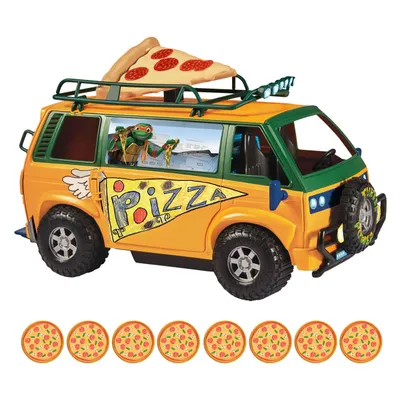 Produktbild von Teenage Mutant Ninja Turtles: Mutant Mayhem Fahrzeug Pizzafire Van 20 cm