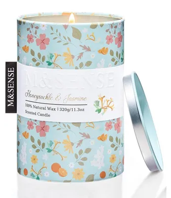 Image de Bougie parfumée "Gaillardette-Jasmin", 320g, durée de combustion : 70 heures. Cire de soja, sans substances nocives