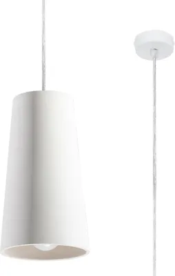 Image de Suspension HAVANA blanche 1xGU10x40W, céramique / plâtre, dimensions : 120x16x16 cm, IP20, Pure Lume
