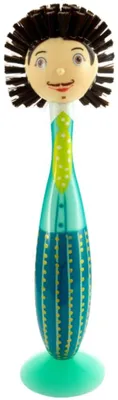 Spülbürste Brushing, blau, 25 cm, mit Saugnapf