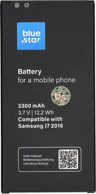 Produktbild von AKKU passend für Samsung Galaxy J7 2016 3300 mAh Li-Ion Blue Star PREMIUM