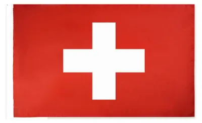Schweiz-Fahne 150x90 cm, Polyester, mit Masttunnel