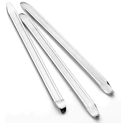 Produktbild von Reifenheber für Fahrräder - 3 Stück - Reifenheber - Metall-Reifenheber - Reifenheber - Fahrradwerkzeug - Reifenwechselwerkzeug für Motorräder - Reifenheber - 30 cm
