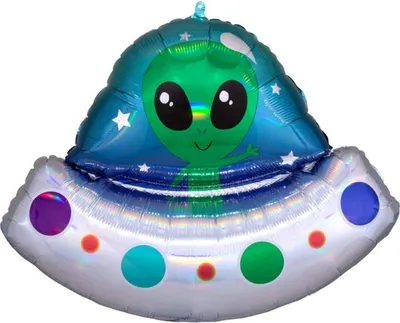 Image de Jumbo Folienballon Alien Vaisseau spatial extraterrestre