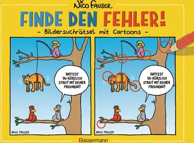 Produktbild von Finde den Fehler - Bildersuchrätsel mit Cartoons