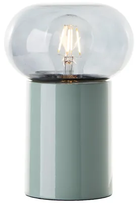 Productafbeelding van Groene tafellamp Knut met smoke glas