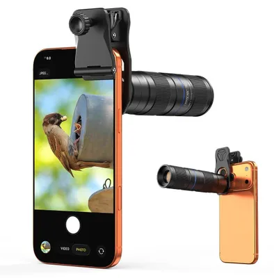 Zdjęcie produktu dla Obiektyw telezoom 5-10x do smartfonów, uniwersalny adapter optyczny