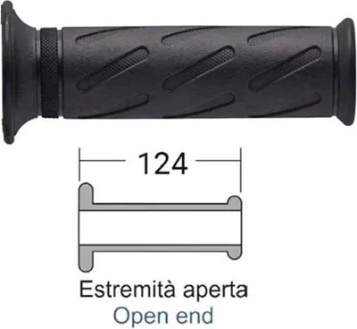 Produktbild von Domino Suzuki Griffe Schwarz 22-26 mm / 124 mm Schwarz 22-26 mm