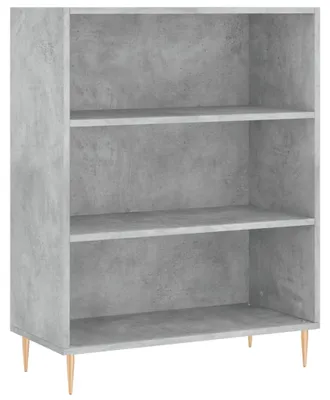 Produktbild von vidaXL Bücherregal Betongrau 69,5x32,5x90 cm Holzwerkstoff