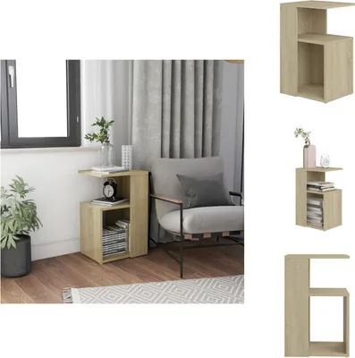 Image de vidaXL Table d'appoint chêne Sonoma 36x30x56 cm Bois composite - Tables d'appoint