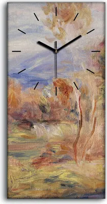 Produktbild von Leinwand Wanduhr Wandkunst Uhr 30x60 Malerei Abstrakte Wald Bäume Kunst - schwarze Hände