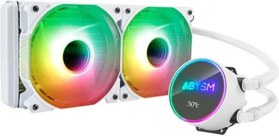 Productafbeelding van ABYSM Artic White 240 ARGB, alles-in-één vloeistofkoeler, 12 cm