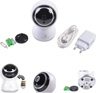 Produktbild von Cangaroo Babyphone Teya, 360° Drehung, Wi-Fi/Lan Kamera, LED-Infrarot-Nachsicht weiß