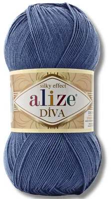 Obrázek produktu pro Alize 1x 100 g vlna Diva, jednobarevná, háčkování, pletení (353)
