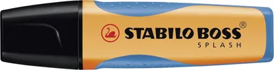Obrázek produktu pro STABILO BOSS SPLASH, 1 kusů, Oranžová, Rozšířený hrot, 2 mm, 5 mm, Inkoust na vodní bázi