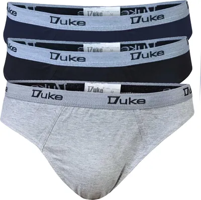 Immagine prodotto di Duke - Slip "D555 London" da uomo (confezione da 3) DC107 (5XL) (nero/grigio/blu navy)