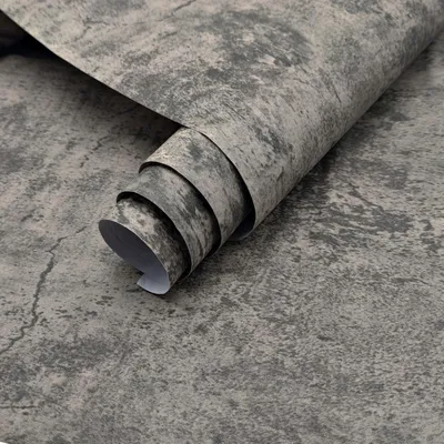 Immagine prodotto di Carta autoadesiva effetto cemento, 40 cm x 500 cm, resistente all'acqua, ideale per cucina e camera da letto