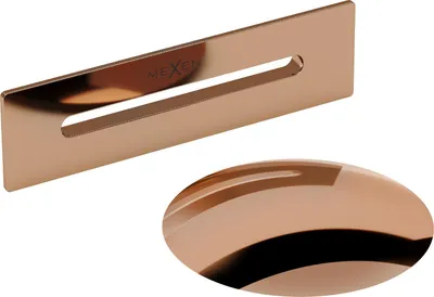 Produktbild von Mexen Uni Ablaufgarnitur mit Überlauf für freistehende Badewanne, Roségold - 5100-60