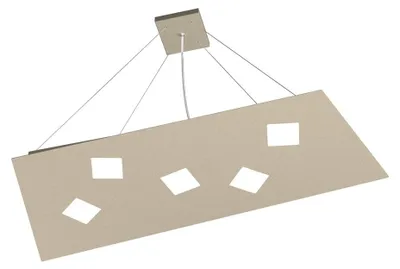 Produktbild von Aufhängung Modern Note Metall Sand 5 Lichter Gx53