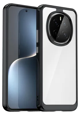 Image de Coque de protection hybride en TPU et acrylique pour Honor Magic 7 Colorful Series, couleur noire