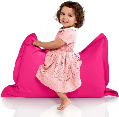 Produktbild von Green Bean® Kinder-Sitzsack 70x100cm mit 70 Liter EPS Perlen Füllung - Indoor & Outdoor - Pink