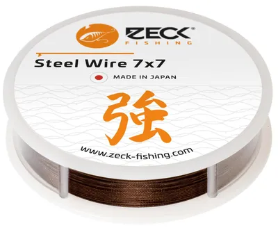 Produktbild von Zeck Steel Wire 7x7 10m - Stahlvorfach, Durchmesser/Tragkraft:0.54mm / 24kg Tragkraft