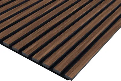 Produktbild von Akustikpaneel Walnuss einseitig foliert 2670 x 572 x 19 mm