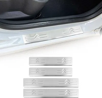 Image de Seuils de porte pour Citroen C4 2010-2018 Acier inoxydable Argent 4pcs