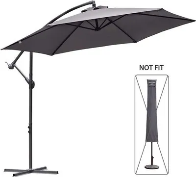 Produktbild von Famanu Schutzhülle für Sonnenschirm mit Stange - 190 x 30/50 cm, wasserabweisend, mit Belüftungsöffnungen