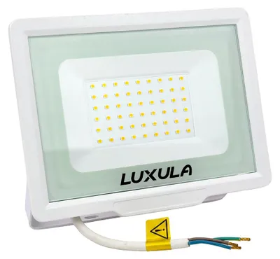Zdjęcie produktu dla LUXULA LED, reflektor, 50 W, 4000 K, barwa neutralna, biały, IP65