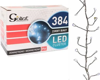 Immagine prodotto di Luci di Natale bianco freddo Caterpillar 384 LED, Per uso esterno IP44, 3m + 2m cavo di alimentazione