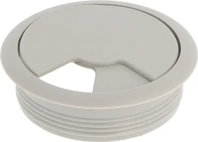 Produktbild von Kabeldose grau ø 60mm Kabeldurchführung rund Kabeldurchlass Kabelöffnung