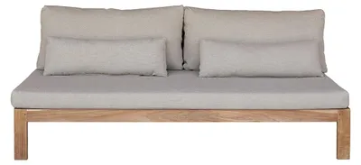 Produktbild von Gartensofa 3-Sitzer aus massivem Teakholz