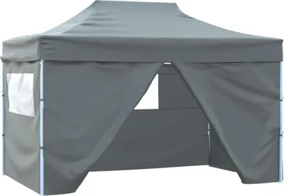Image de Tente pliante Pop-Up avec 4 parois latérales 3 x 4,5 m Anthracite