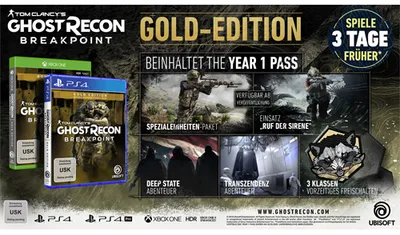Produktbild von Tom Clancy's Ghost Recon Breakpoint Gold Edition - Xbox One