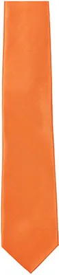 Immagine prodotto di Cravatta in twill / 144 x 8,5 cm - Colore: Arancione - Dimensioni: 144 x 8,5cm