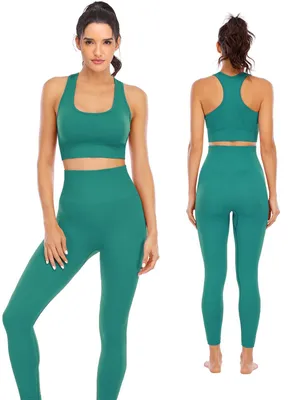 Productafbeelding van NOVA ACTIVE trainingssets voor dames, 2-delig, met hoge taille, naadloze leggings